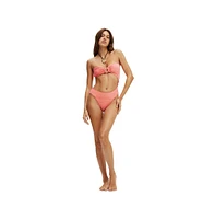 Cotton On Women's Ring Bandeau One Piece Brazilian