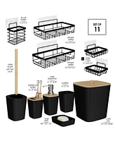 Complete Bathroom Decor & Shower Caddy Set