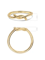 Devata Love Knot Ring in 14K Gold, Size 8, approx. 2.5 grams