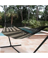 Handwoven Xxl Thick Cord Mayan Double Hammock for Outside