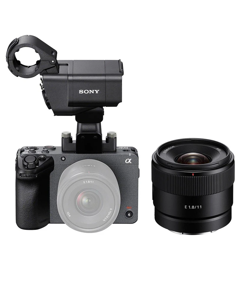 Sony FX30 Super 35 Cinema Line Camera with Xlr Handle Unit and E 11mm f/1.8 Lens