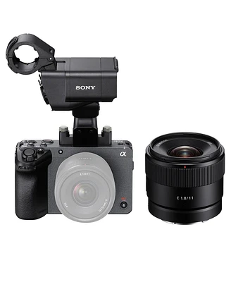 Sony FX30 Super 35 Cinema Line Camera with Xlr Handle Unit and E 11mm f/1.8 Lens