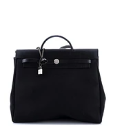 Pre-Owned Hermes Mm Herbag Toile and Leather