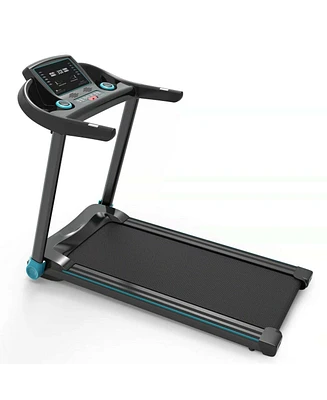 2.25HP Electric Running Machine Treadmill with Speaker and App Control-Blue