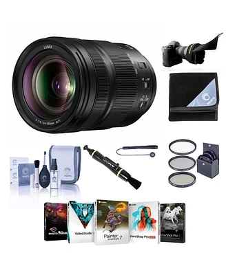 Panasonic Lumix S 24-105mm f/4 O.i.s. Lens for L Mount, Bundle with ProOptic 77mm Filter Kit, Flex Lens Shade, Lens Cleaner, Lens Wrap, Cap Tether, Cl