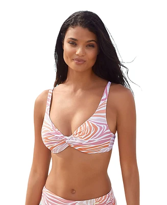 Lascana Women's Zebra Print Underwire Bikini Top