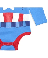 Avengers Baby Boys Hulk Captain America Spider-Man 3 Pack Cosplay Bodysuits