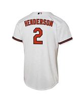Nike Big Boy's and Girl's Gunnar Henderson White Baltimore Orioles Home Replica Player Jersey