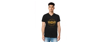 House Of The Dragon Men's Crown Short Sleeve Adult V Neck Premium Cotton Tee / T-Shirt