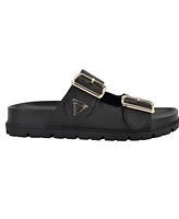 Guess Women's Fasten Double-Buckle Footbed Sandals