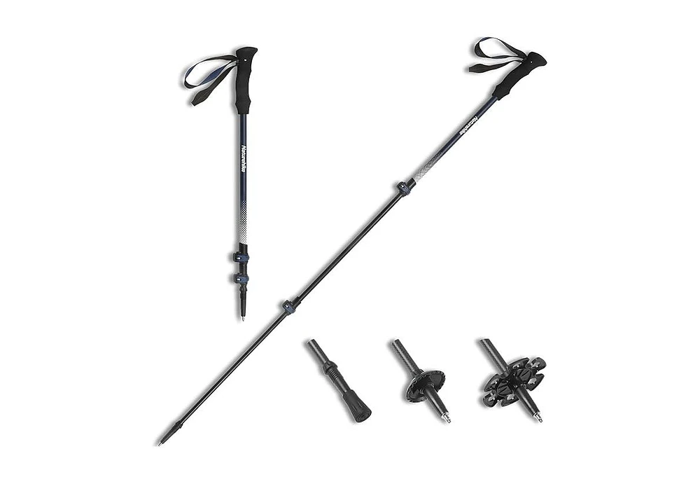Naturehike 1pc Trekking Poles Carbon 169g,Adjustable Ultra-Lightweight Hiking Sticks Unisex Walking Stick with Accessories for Outdoor