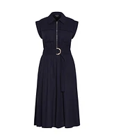 City Chic Plus Utility Midi Dress