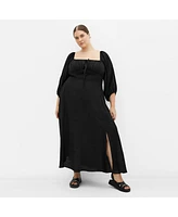 City Chic Plus Abbigail Elbow Sleeve Dress