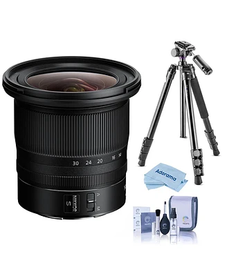 Nikon Nikkor Z 14-30mm f/4 S Lens, Bundle with Vanguard Alta Pro 264AT Tripod and Tbh-100 Head and Qr Plate, Cleaning Kit, Cleaning Cloth