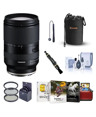 Tamron 28-200mm f/2.8-5.6 Di Iii Rxd Lens for Sony E, Bundle with ProOptic 67mm Filter Kit, Mac Software Kit, Cleaning Kit, Lens Cap Tether, Lens Clea