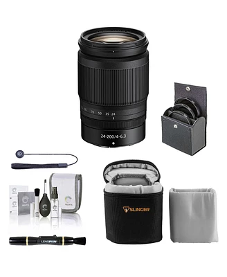 Nikon Nikkor Z 24-200mm f/4-6.3 Vr Lens, Bundle with ProOptic 67mm Filter Kit, Lens Case, Lens Cleaner, Cleaning Kit, Universal Lens Cap Tether