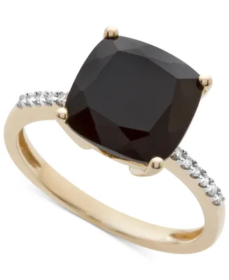 Onyx (1-1/6 ct. t.w.) and Diamond Accent Ring 14k Gold