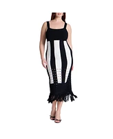 Eloquii Plus Sweater Stripe Dress
