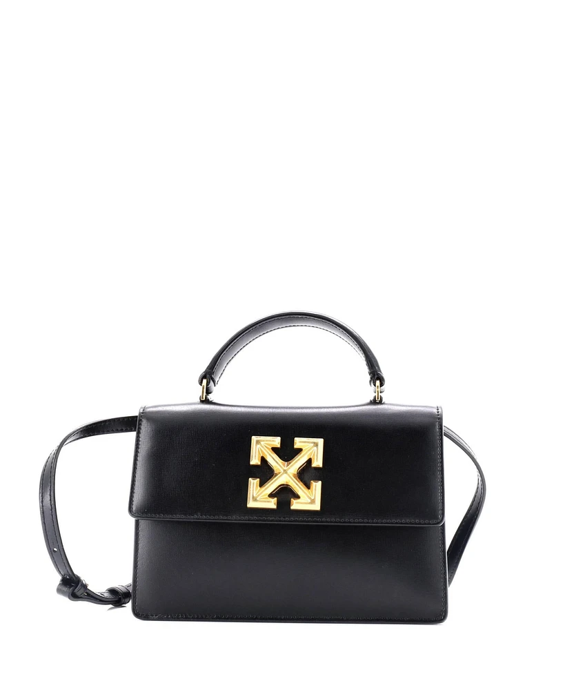 Pre-Owned Off White Jitney 1.4 Bag Leather