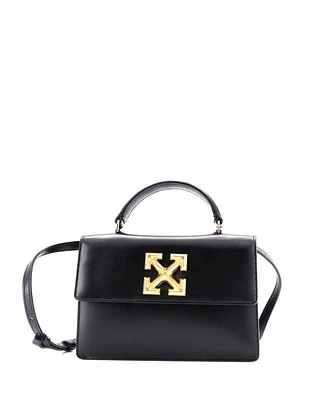 Pre-Owned Off White Jitney 1.4 Bag Leather