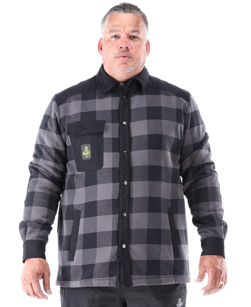 RefrigiWear Men's Heavyweight Flannel Work Shirt