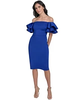 Eliza J Women's Ruffle-Sleeve Sheath Dress