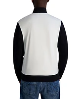 Karl Lagerfeld Paris Men's Stripe Colorblocked Bomber Jacket