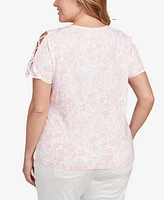 Hearts Of Palm Plus Short Sleeve Should Cut Out Top