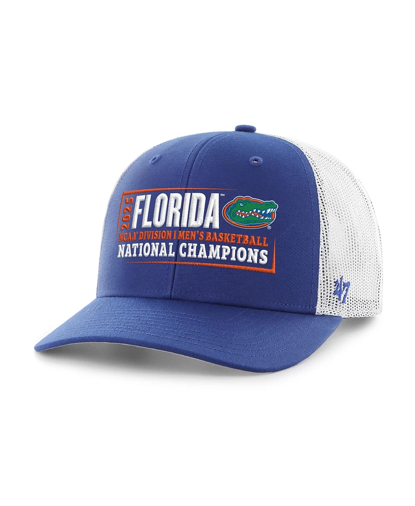 '47 Brand Men's Royal Florida Gators 2025 Ncaa Men's Basketball National Champions Trucker Hat