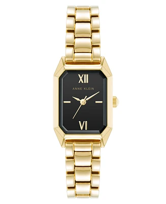 Anne Klein Women's Quartz Petite Octagonal Gold-Tone Metal Alloy Bracelet Watch