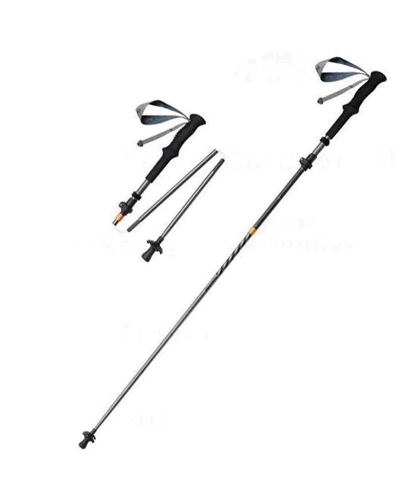Naturehike 1pc Carbon Fiber Trekking Poles, Ultralight Foldable Hiking Poles, Adjustable 115-135cm, Eva Grip, Tungsten Tip, Hiking & Mountaineering Ge