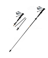 Naturehike 1pc Carbon Fiber Trekking Poles, Ultralight Foldable Hiking Poles, Adjustable 115-135cm, Eva Grip, Tungsten Tip, Hiking & Mountaineering Ge