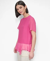 Dkny Women's Handkerchief-Hem Top