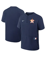 Nike Men's Navy Houston Astros Authentic Collection Raglan Short Sleeve Windshirt