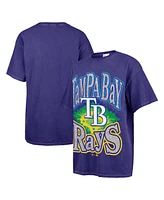 '47 Brand Women's Navy Tampa Bay Rays Flashing Lights Boyfriend T-Shirt