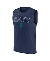 Nike Men's Navy Seattle Mariners Knockout Performance Muscle Tank Top