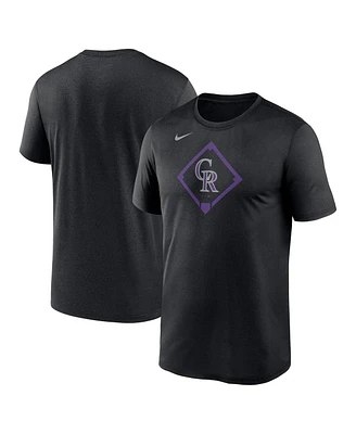 Nike Men's Black Colorado Rockies Icon Legend Performance T-Shirt