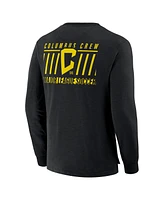 Fanatics Men's Black Columbus Crew Lob Attempt Stadium Slub Long Sleeve T-Shirt