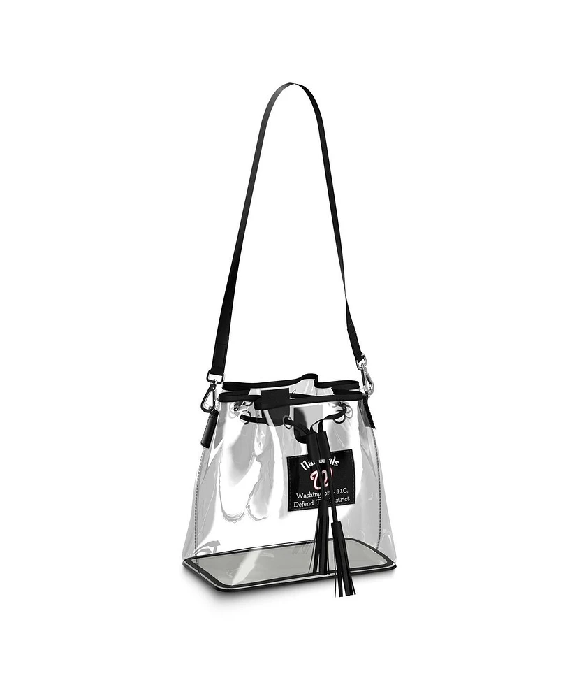 Wear By Erin Andrews Washington Nationals Clear Stadium Bucket Bag