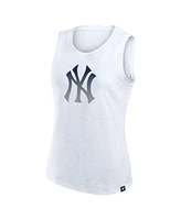 Fanatics Women's White New York Yankees Activate Slub Tank Top
