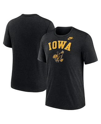 Nike Men's Heather Black Iowa Hawkeyes Legacy Arch Tri-Blend T-Shirt