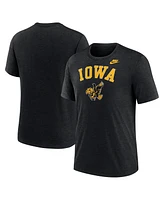 Nike Men's Heather Black Iowa Hawkeyes Legacy Arch Tri-Blend T-Shirt