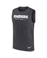 Nike Men's Gray Las Vegas Raiders Legend Performance Muscle Tank Top