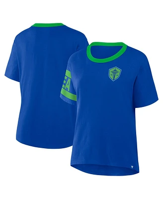 Fanatics Women's Blue Seattle Sounders Fc Defender Pairing Legacy T-Shirt