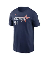 Nike Men's Yordan Alvarez Navy Houston Astros 2025 City Connect Fuse Name Number T-Shirt