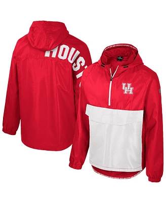 Colosseum Men's Red Houston Cougars Reloaded Anorak Half-Zip Jacket