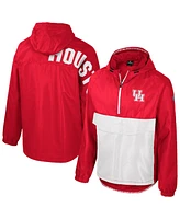 Colosseum Men's Red Houston Cougars Reloaded Anorak Half-Zip Jacket