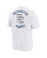 Nike Big Boys and Girls White Washington Nationals 2025 City Connect T-Shirt