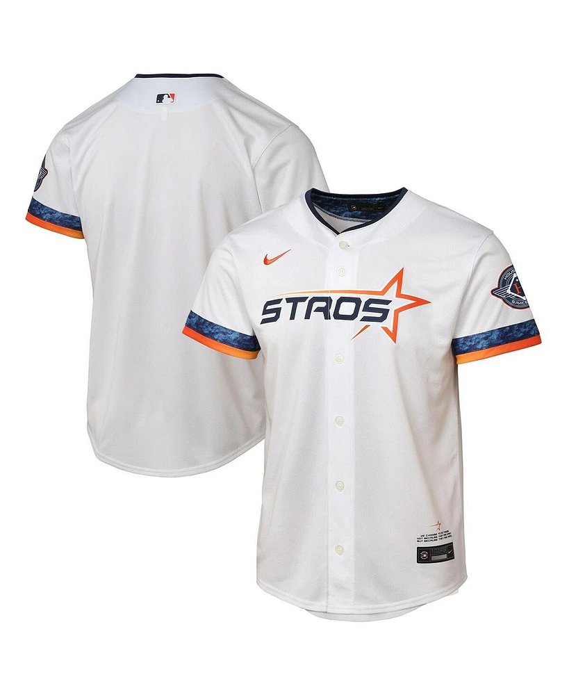 Nike Big Boys and Girls White Houston Astros 2025 City Connect Limited Jersey