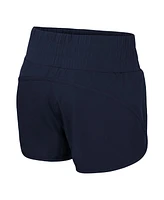 Colosseum Women's Navy Michigan Wolverines Stop By Smocked High Waist Shorts